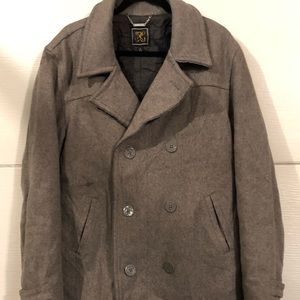 Gray Wool Peacoat